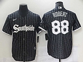 White Sox 88 Luis Robert Black 2021 City Connect Cool Base Jersey,baseball caps,new era cap wholesale,wholesale hats